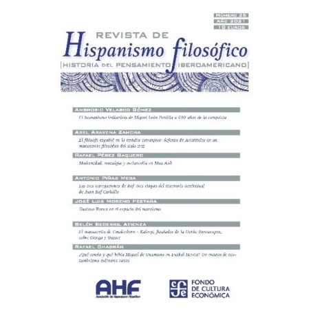 Revista Hispanismo filosófico nº26 